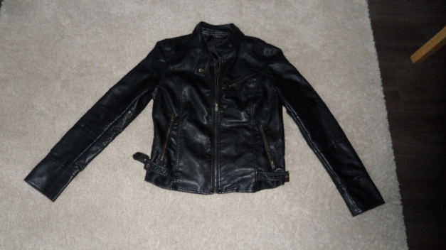 Schwarze Kunstlederjacke - Gina - 38 - Top- Zustand - 