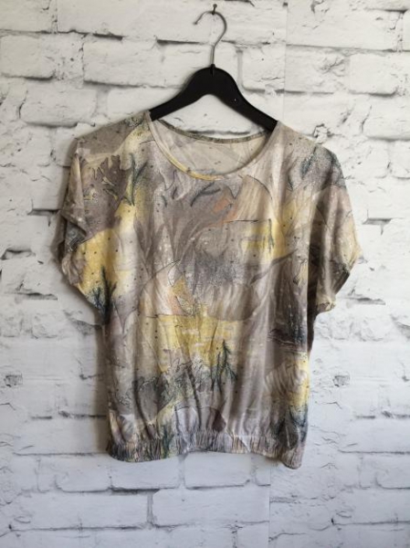 Lockere Sommer Bluse in Pastellfarben