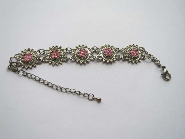 Armband, Modeschmuck in silber, 16 cm - 22 cm lang