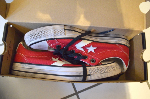 Neue Converse Chucks One Star rot Vintage Blogger Unisex