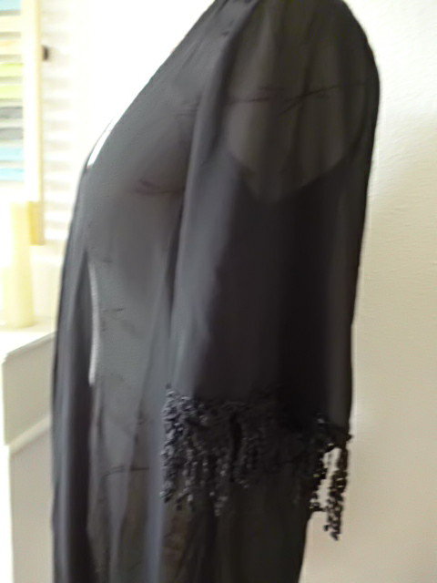 Chiffon Cardigan Spitzen Fransen 40/42