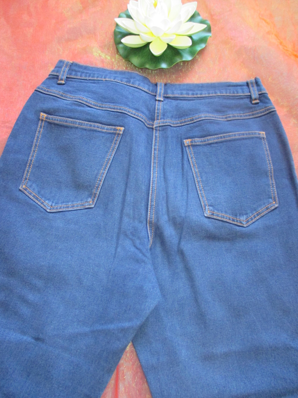 NEU Klassische Damen Designer High Waist Boyfriend Jeans Hose Gr. 38- 40/ S- M blau