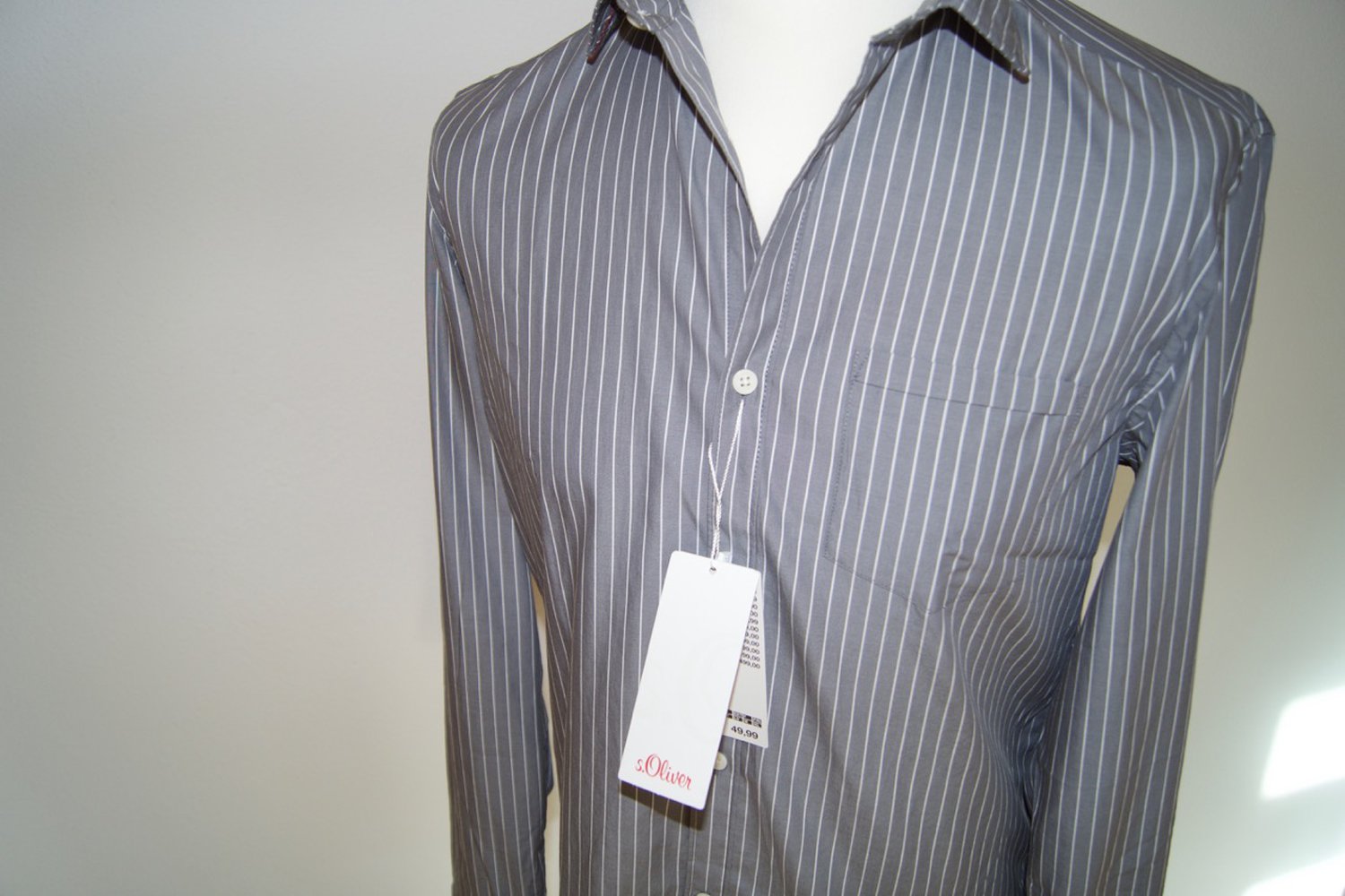 s.Oliver Herren Hemd - Gr. 40 - Neu mit Etikett - UVP 50€