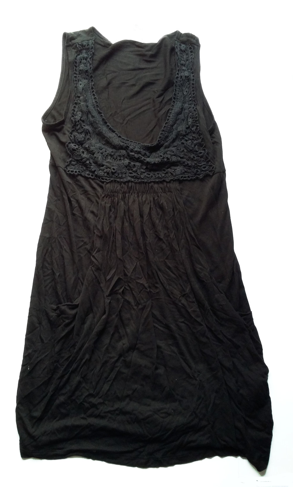 NEU Shirtkleid Sommerkleid NP 40€ ! Stretchkleid schwarz Gr. S 36 38 Topkleid Spitze