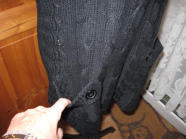 *** Neuer Stricküberzieher mit kleinen Taschen ***