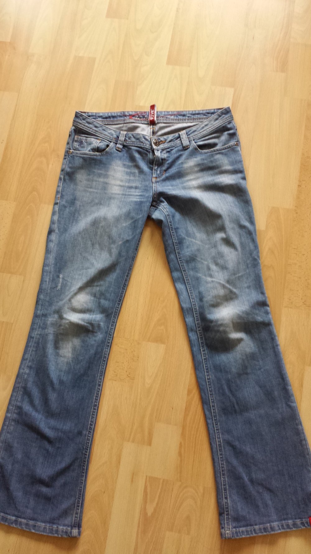 ESPRIT Jeans stone washed Blue Denim Jeans, Gr. 30/32