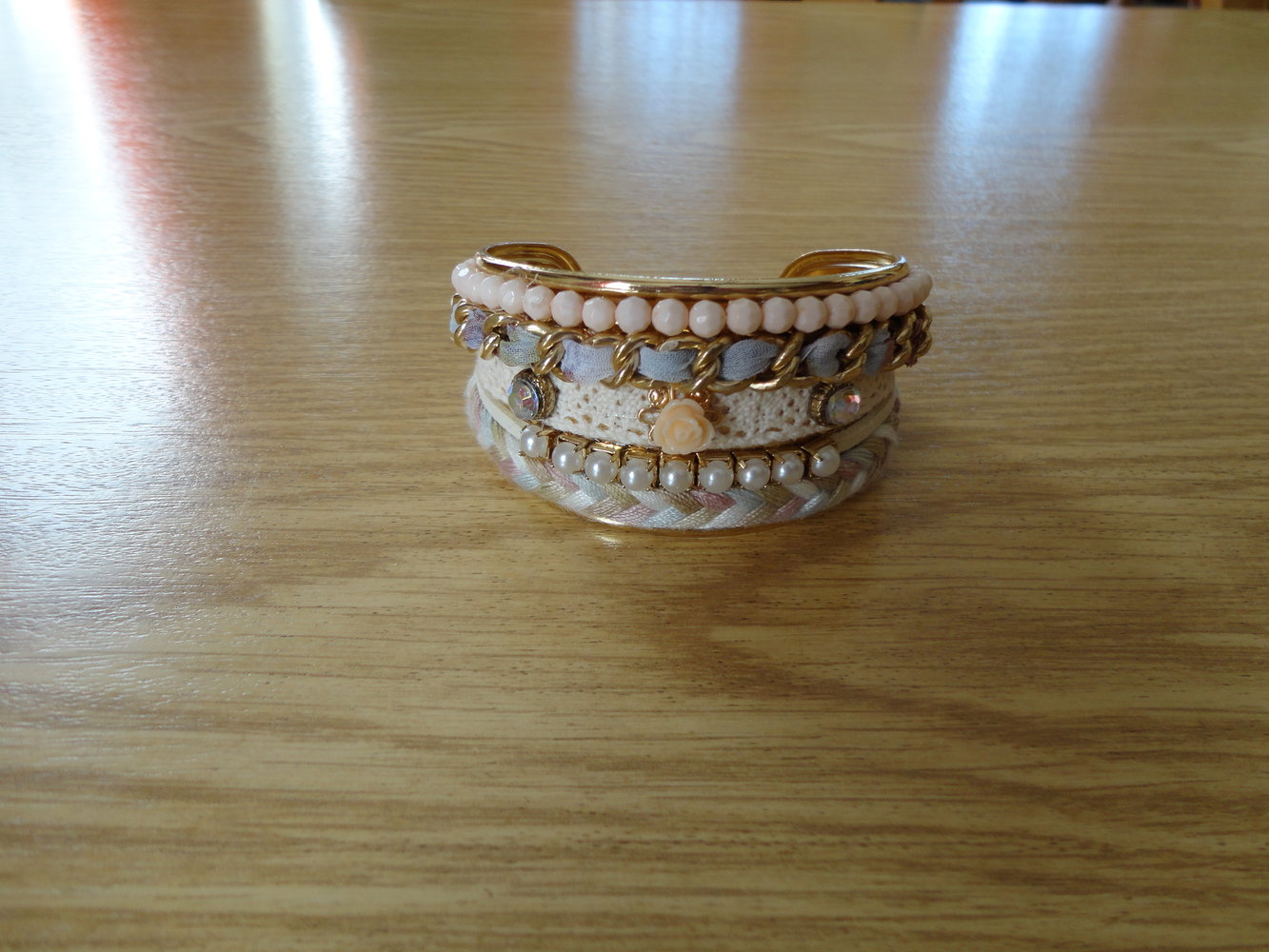 Armreif Perlen Primark edel nude Basic Musthave