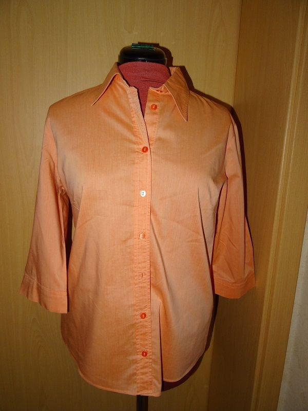 Bluse mit 3/4 Ärmeln apricot Gr. 14 ( 40 )