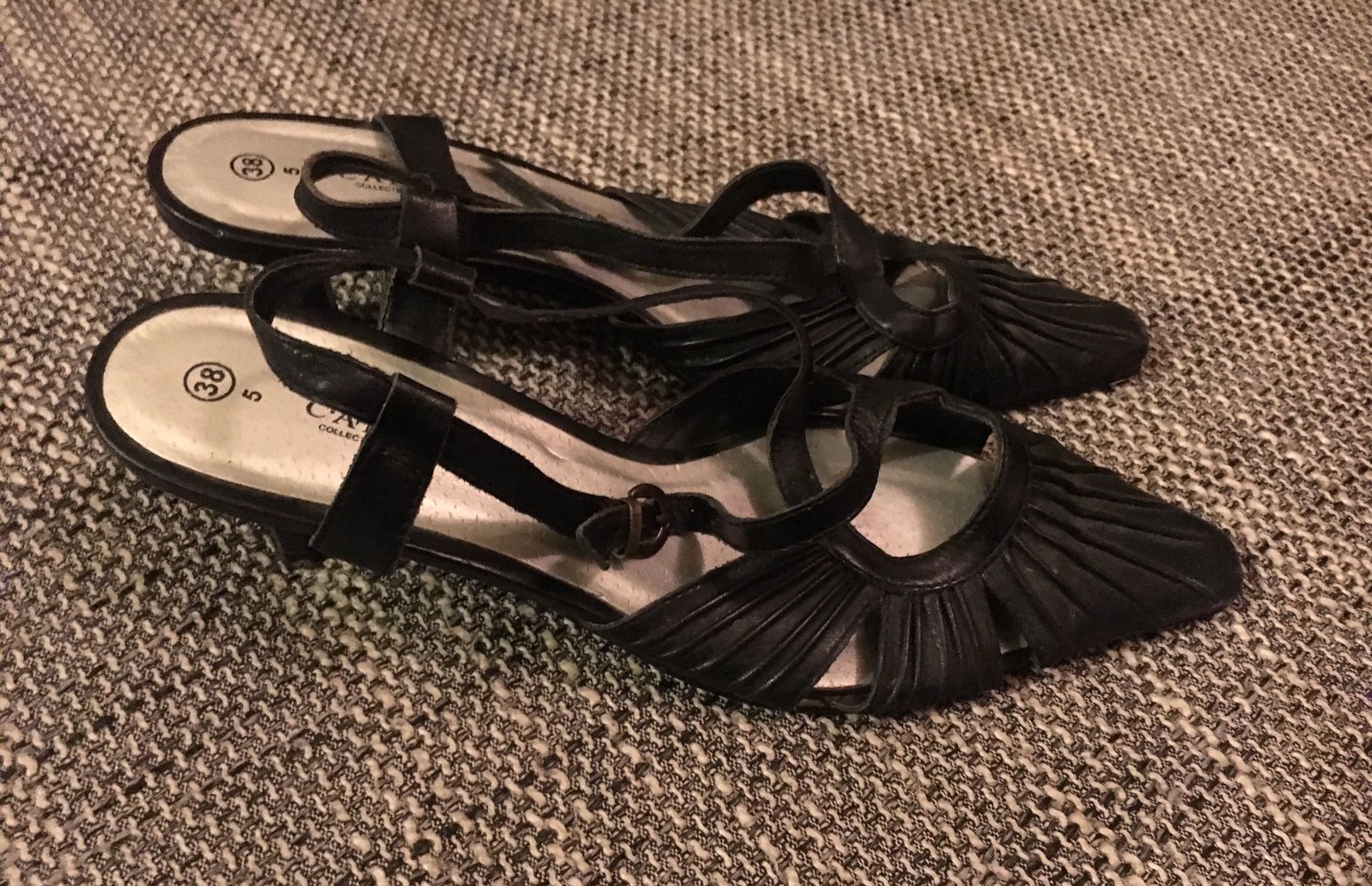 Damen Schuhe, Sling Pumps, Größe 38 