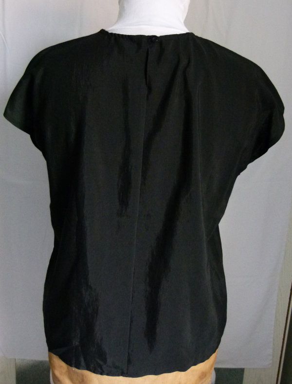 Sommer Bluse Shirt, schwarz, angeschnittene Ärmel, Boho Goa Festival Gothic Mori