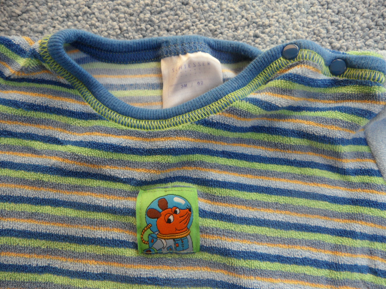 Pyjama Einteiler Schlafanzug aus Frottee Sendung mit der Maus von Schiesser