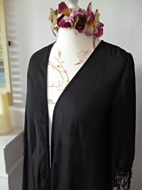 Chiffon Cardigan Spitzen Fransen 40/42