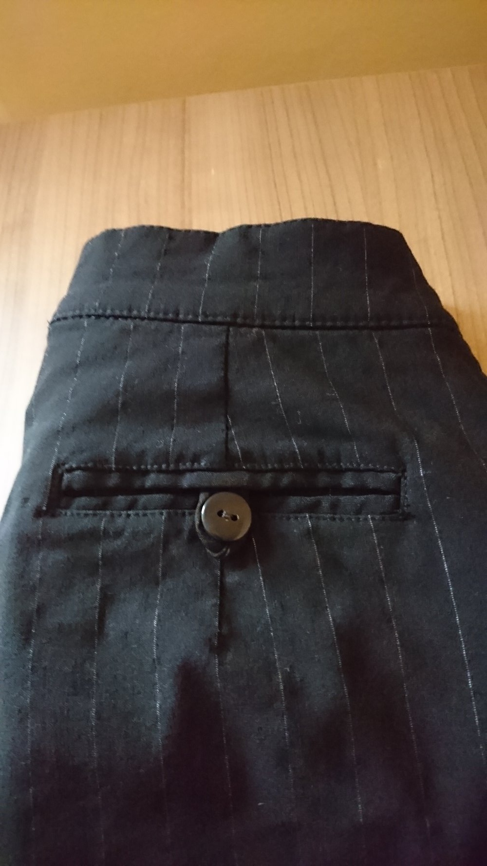 tolle Nadelstreifenhose in Gr. 36 von Casual Wear in schwarz