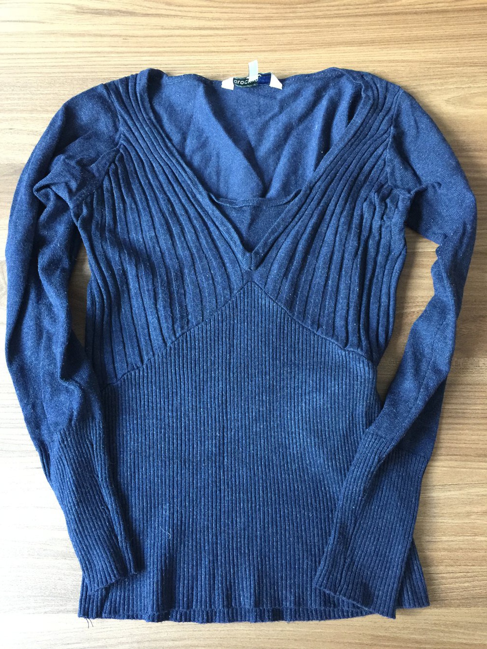 Ausgefallener, enganliegender Feinstrickpullover