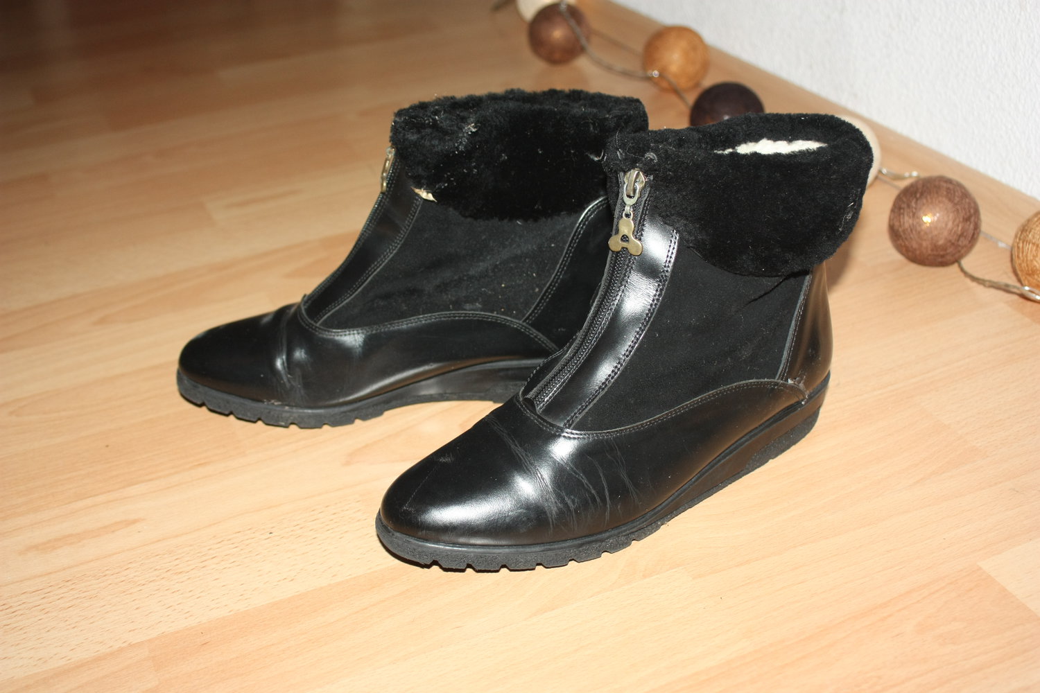 Stiefeletten Fake Fur Fell, Gr. 40