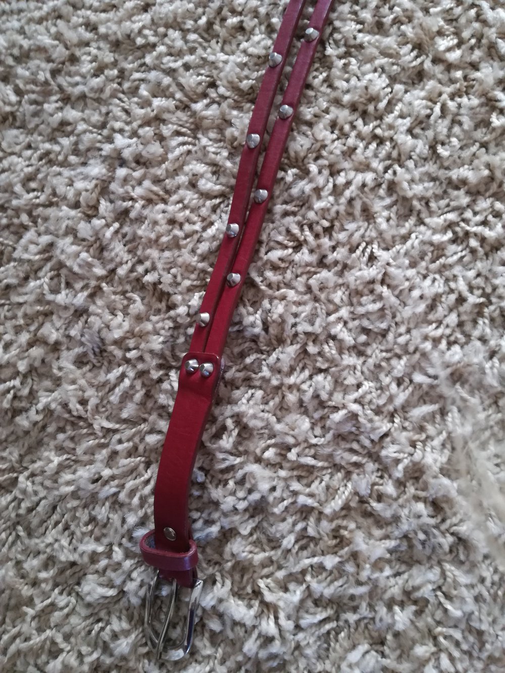 Roter Nieten Gürtel
