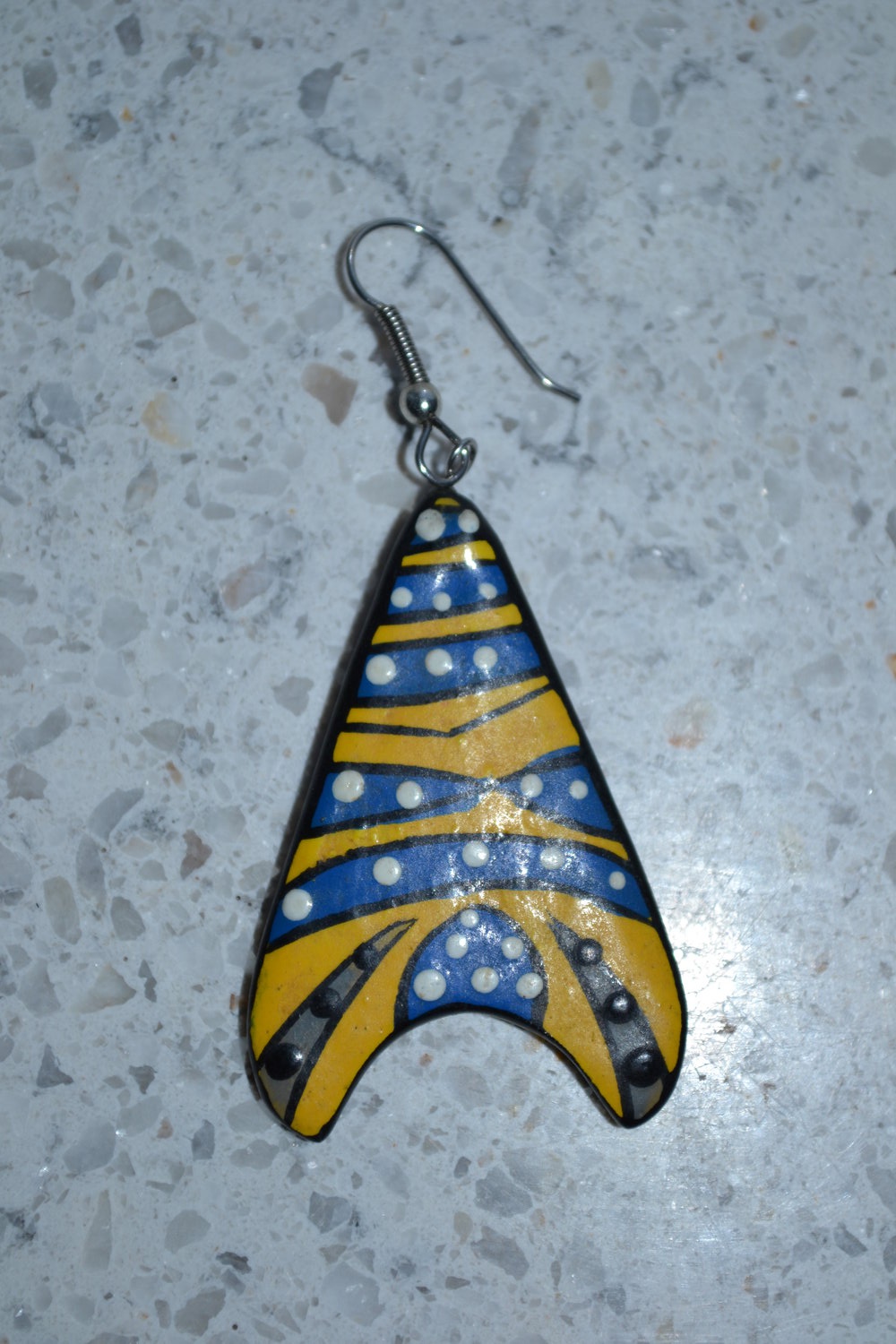 Holzohrring, Ohrhänger, australischer Ohrring, Unikat, Ohrschmuck, Ohrring, 90er Jahre