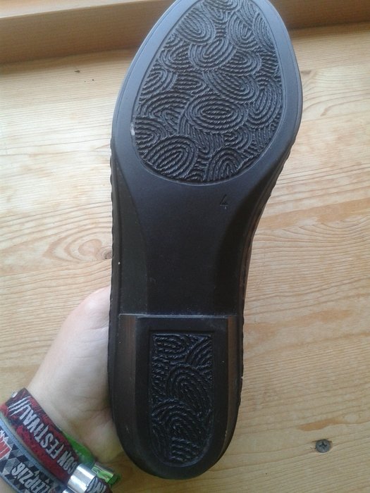 DDR Schuhe echtes Leder schwarz