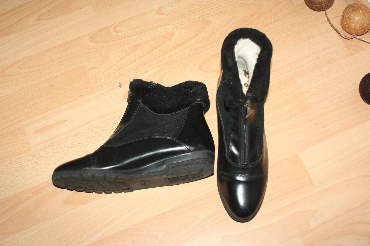 Stiefeletten Fake Fur Fell, Gr. 40