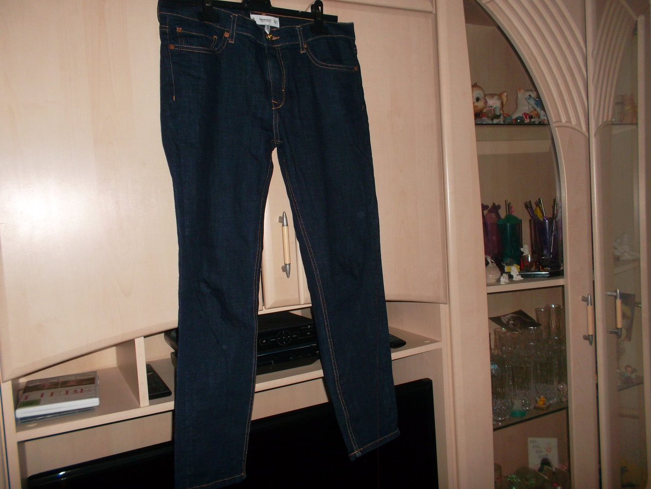 schwarze jeanshose,gr. 36