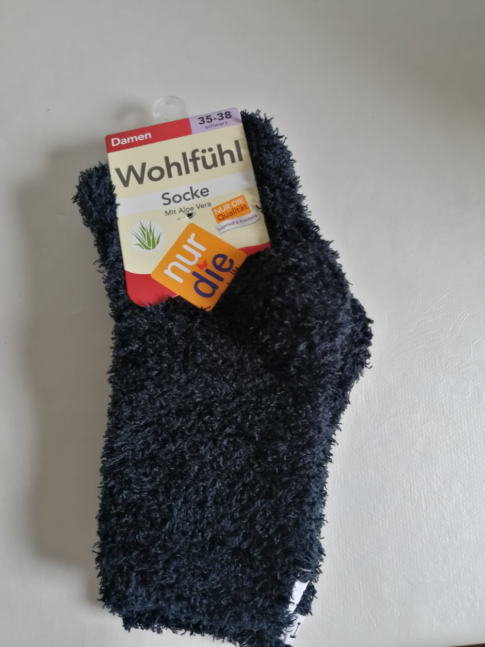 NEU Kuschelsocken mit Aloe Vera Schwarz nur die