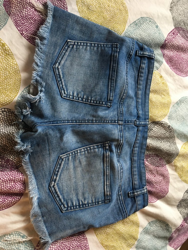 Blaue Jeansshorts 