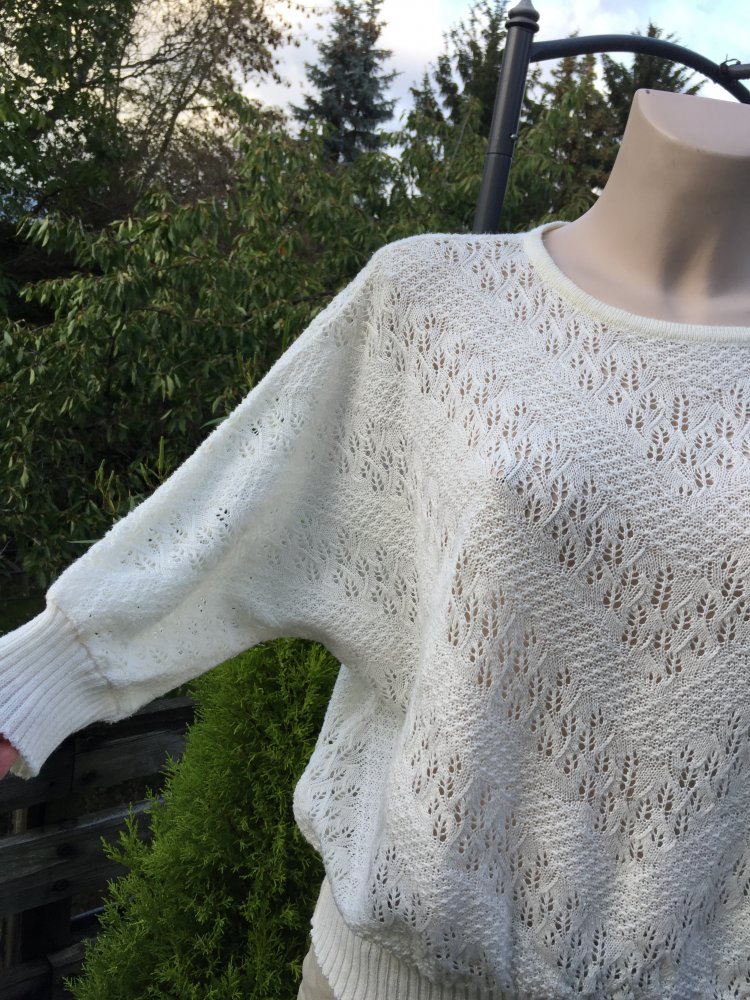 VINTAGE 80er Jahre PULLI Fledermauspullover