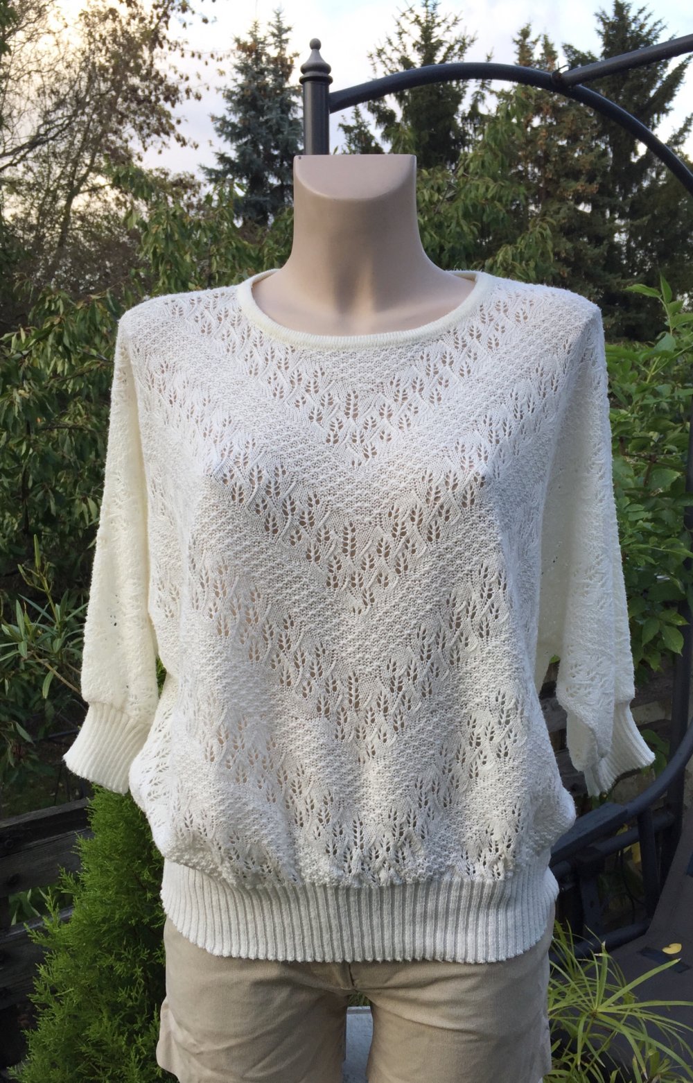 VINTAGE 80er Jahre PULLI Fledermauspullover