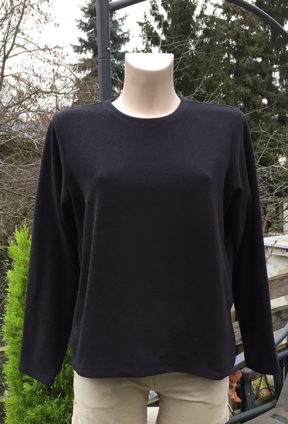 LANDS END Fleece PULLOVER Kuschel Pulli Gr. M