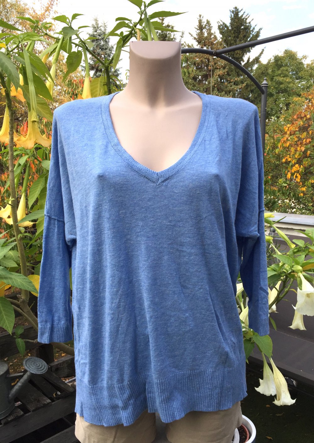 NEU: H&M Feinstrick PULLOVER V-Ausschnitt Gr. XL