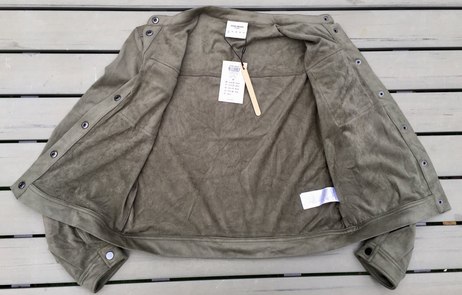 VERO MODA Velour JACKE Fia Ivy Green