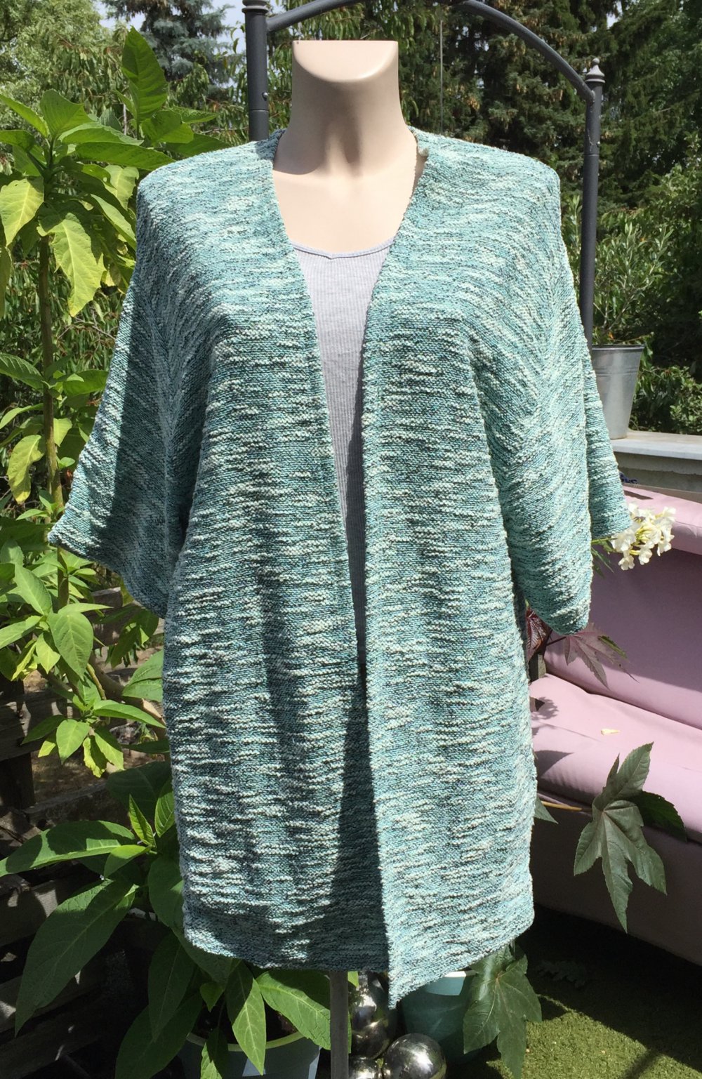 H&M Bouclé KIMONO CARDIGAN Gr. XS