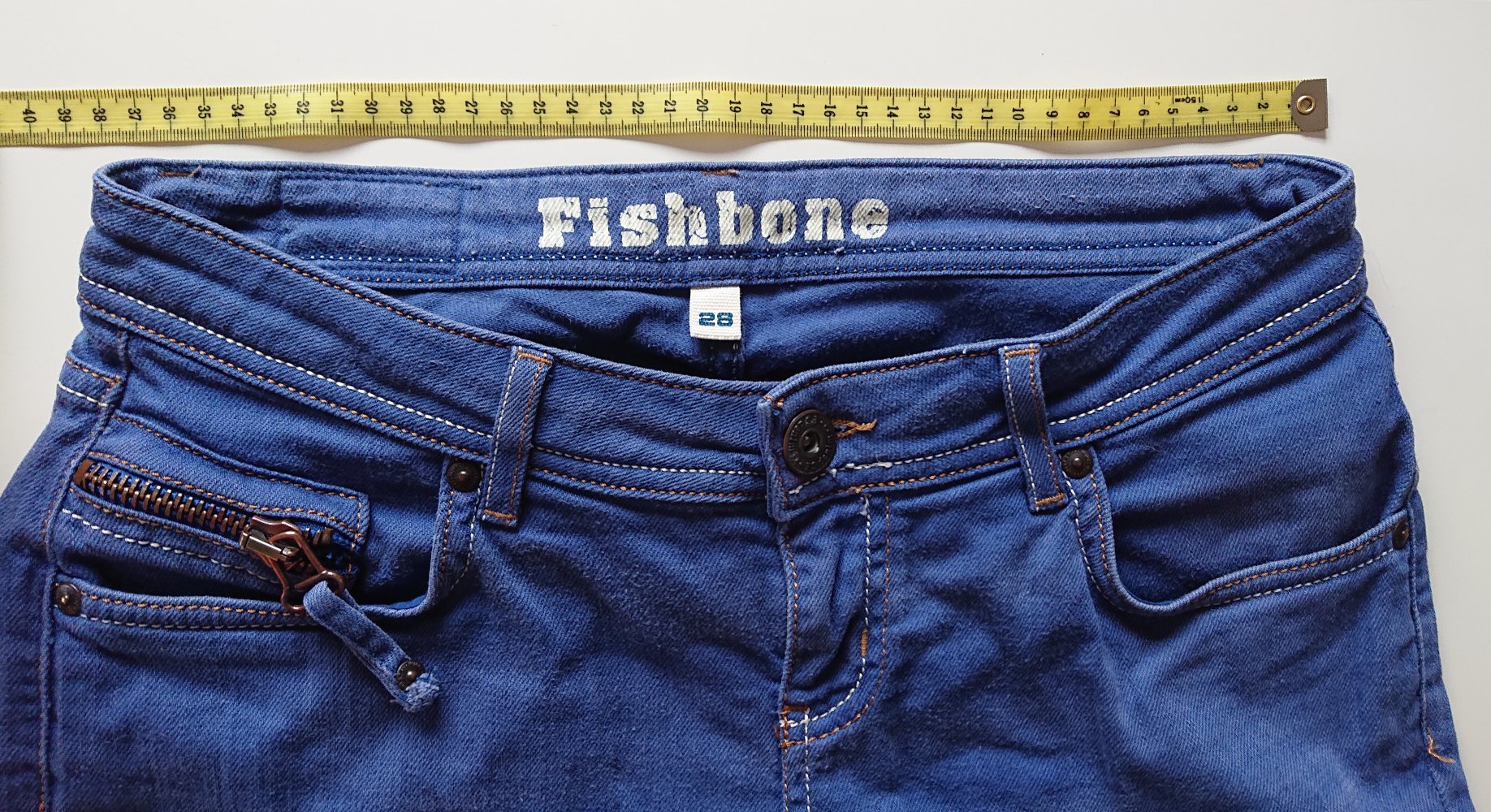 blaue Jeans Shorts W28