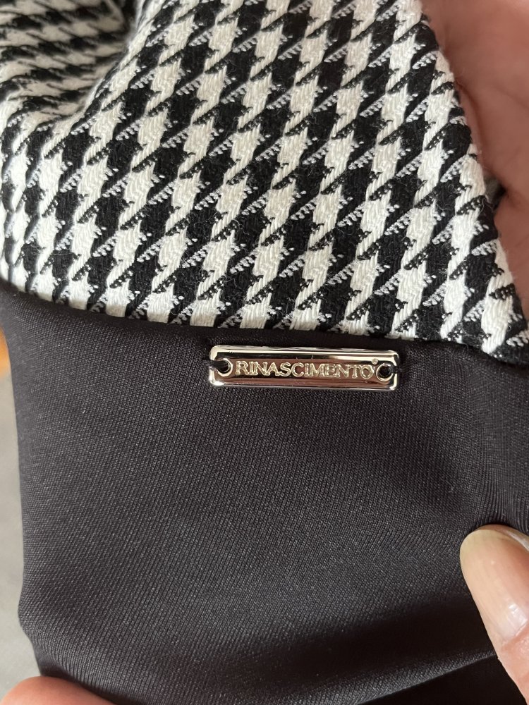 Rinascimento Hahnentritt Skaterkleid mit Spitze Rücken Gr.S/M