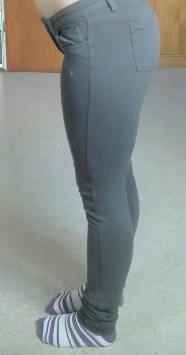 Graue Jeggings
