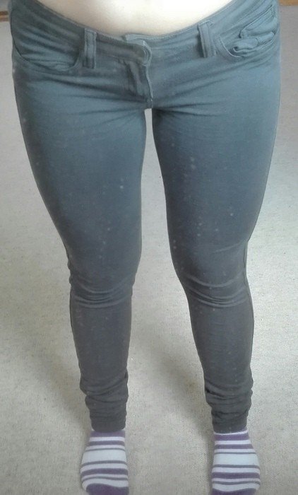 Graue Jeggings