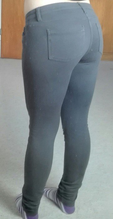 Graue Jeggings