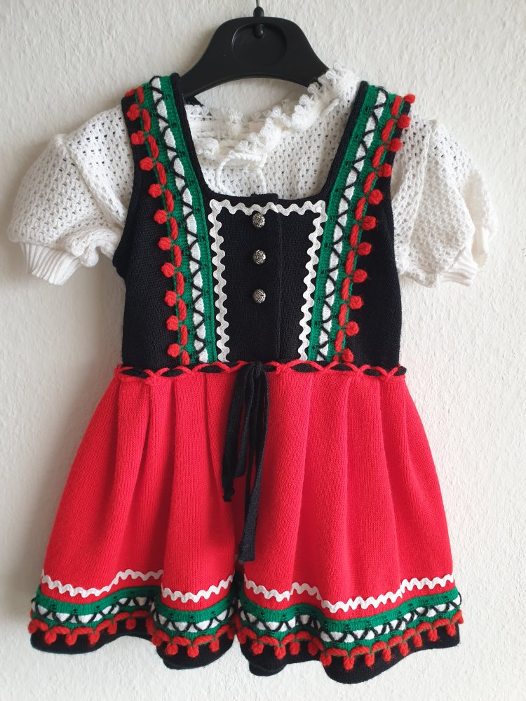 Dirndl Kinderdirndl Tracht Kindertracht Vintage Mädchendirndl