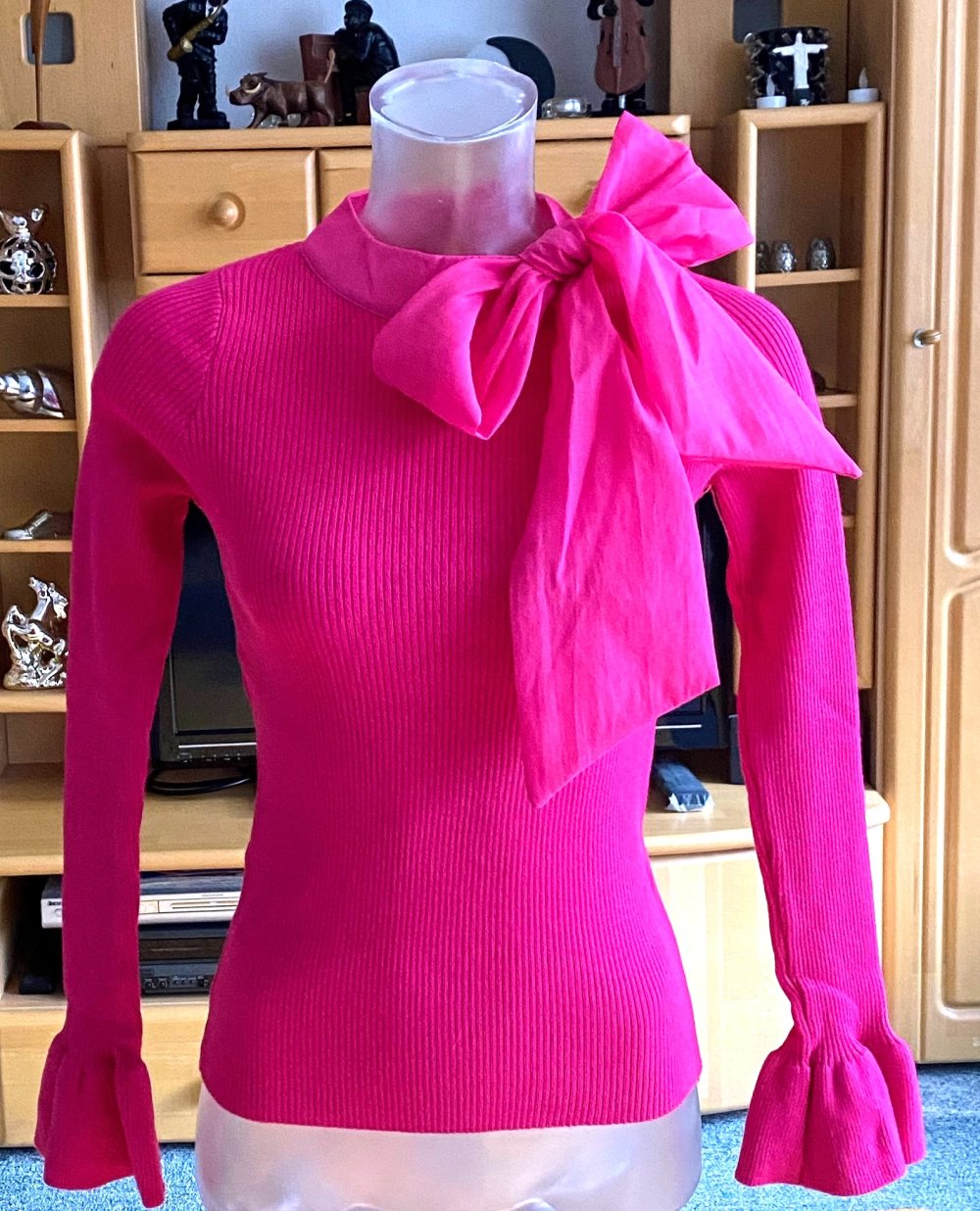NEU Damen Pullover Strick Shirt Gr.XS in Pink von Yehwang
