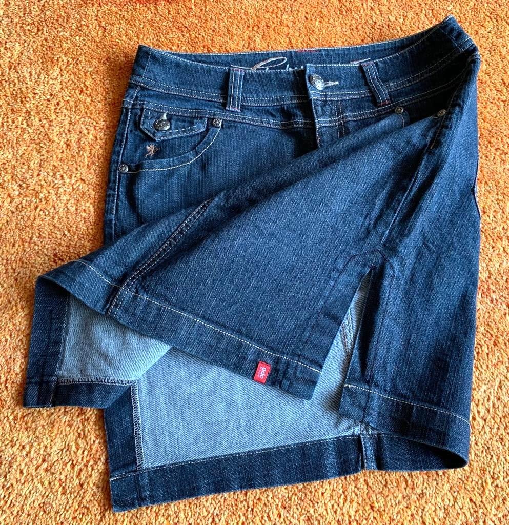Damen Rock Jeans Stretch Gr.40 in Anthrazit von edc by Esprit NW