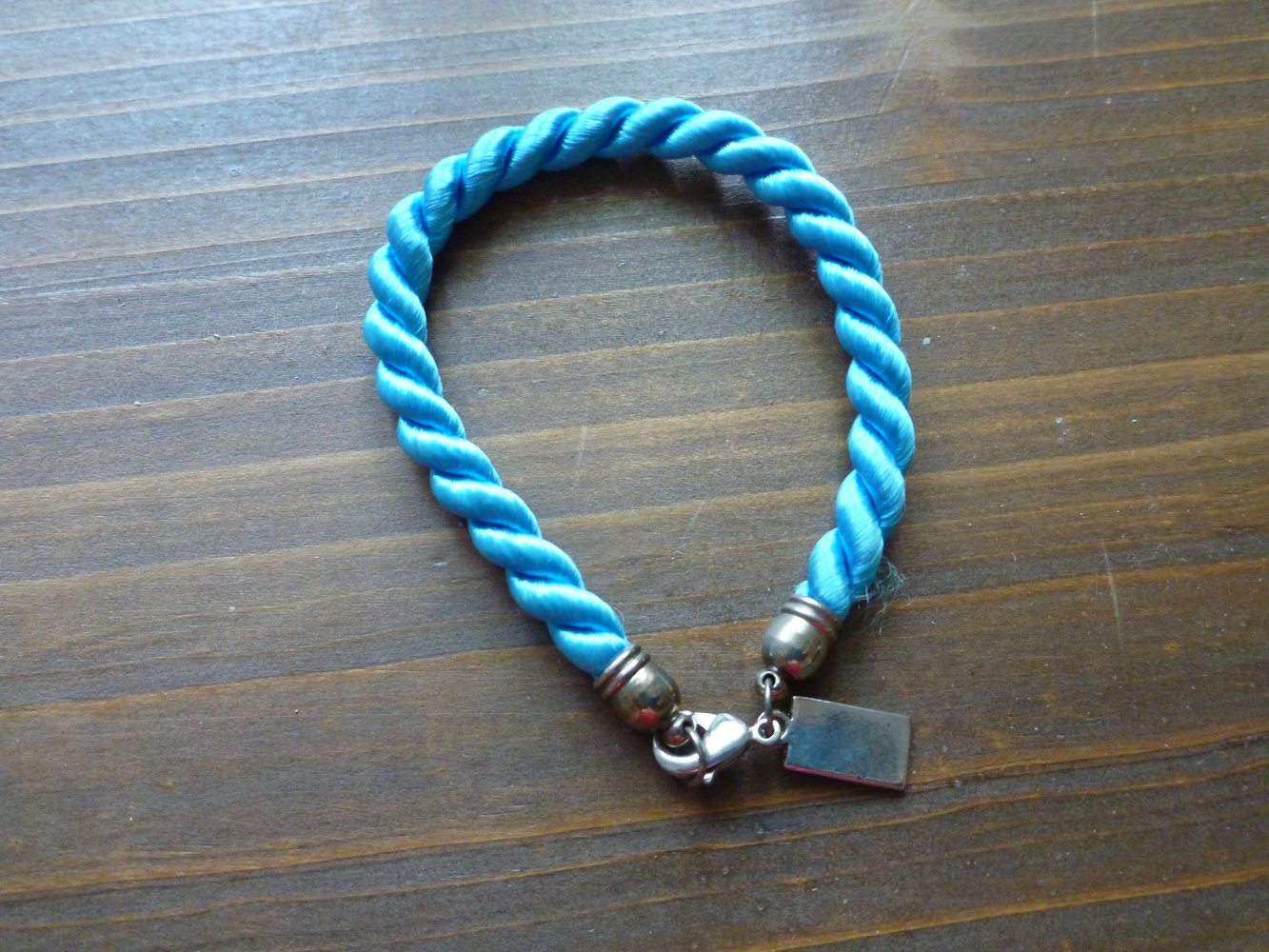 türkises Stoff-Armband, neu