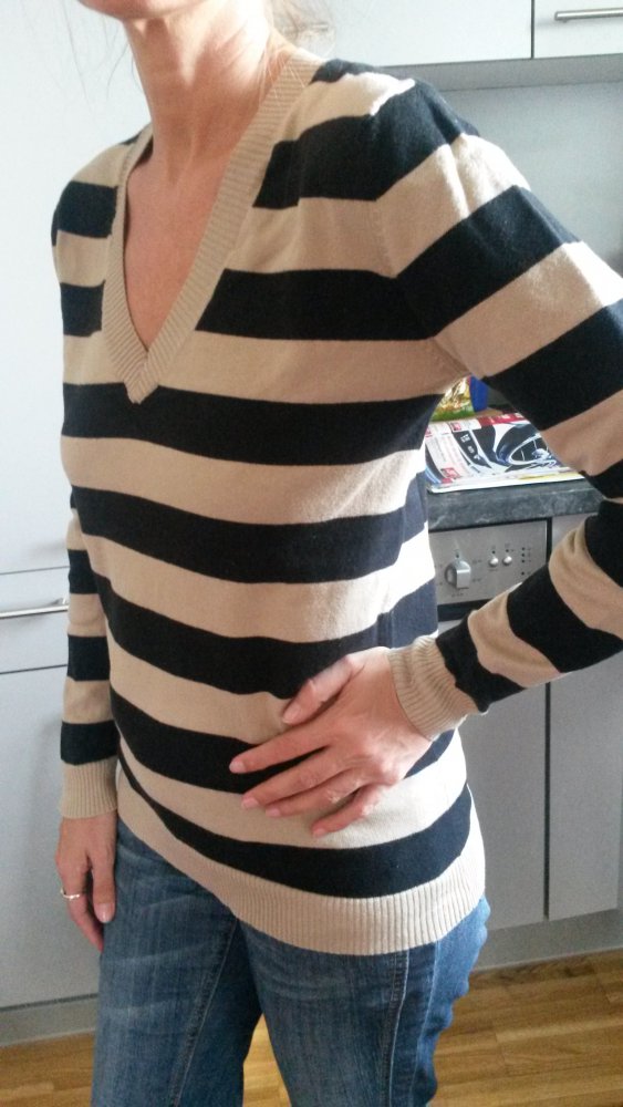 Dünner V-Pulli,