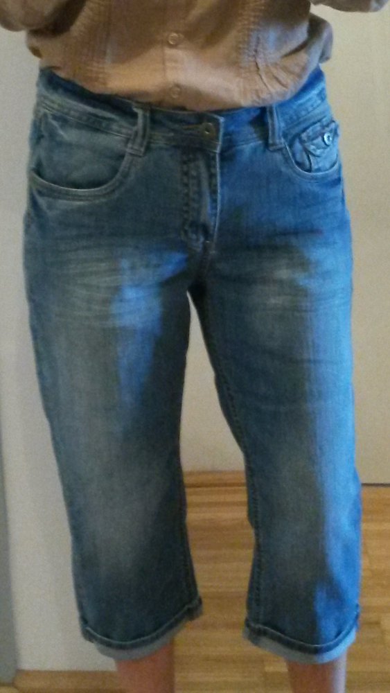 3/4-Jean mit Stulpen,