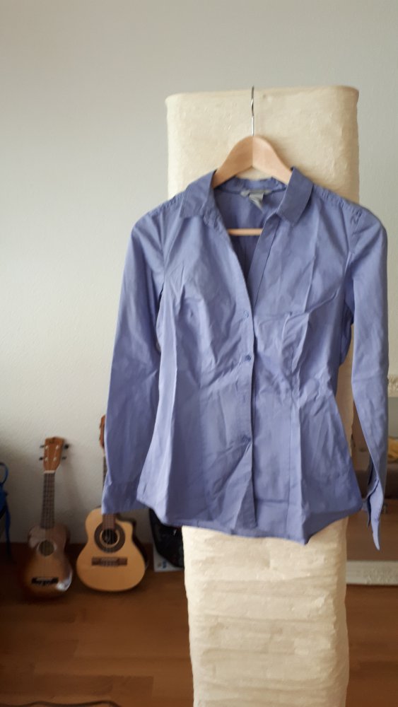 Basic Skyblue Bluse, Gr. S/36
