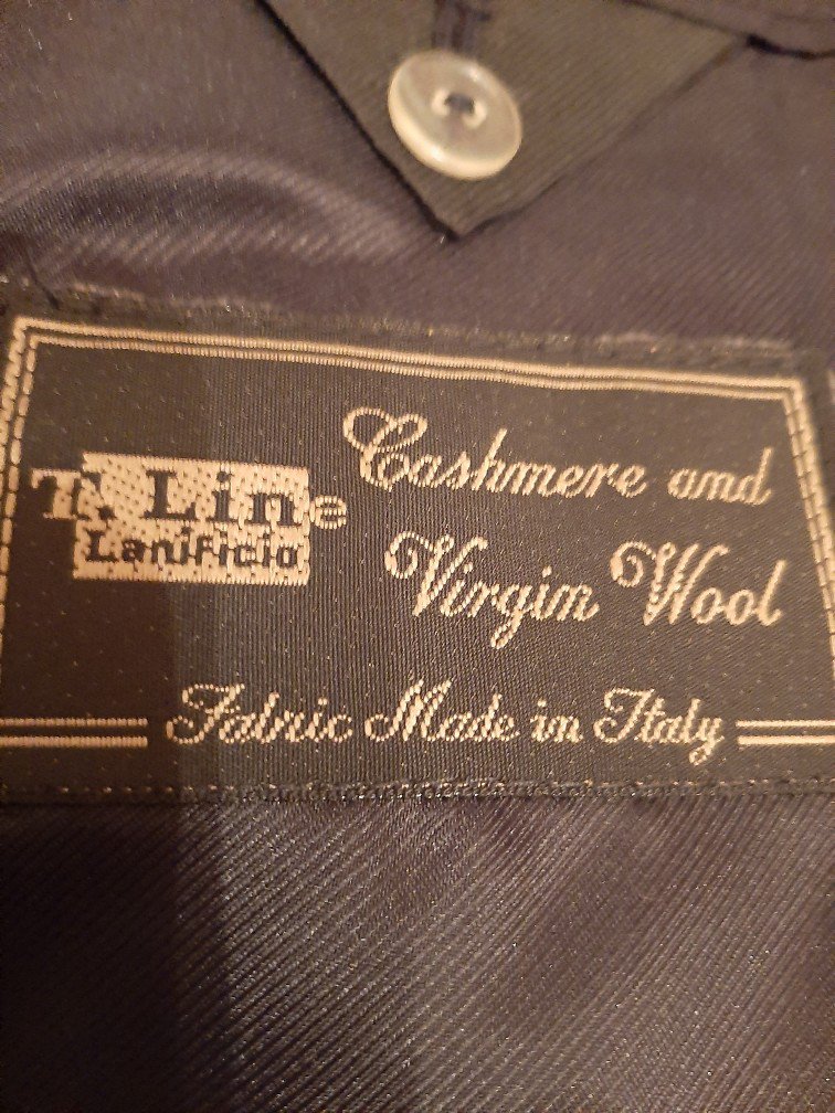NEUER !!!! KLASSISCHER WOLLMANTEL IN SCHWARZ MIT CASHMERE GR.: 38