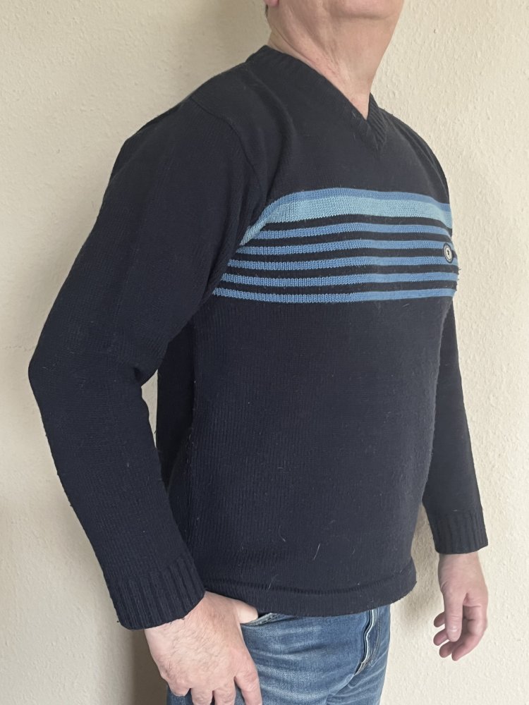 Whispering Smith Ski Pullover Gr.M Schurwolle Navy