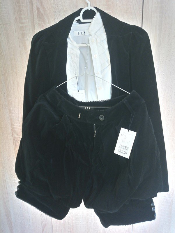 BPN Samt Jacke, Bluse, Hose Gothic Lolita Harajuku Cosplay WGT Mera Luna kawaii Halloween