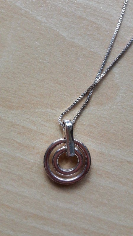 Halskette Roségold mit Glitzeranhänger von SIX