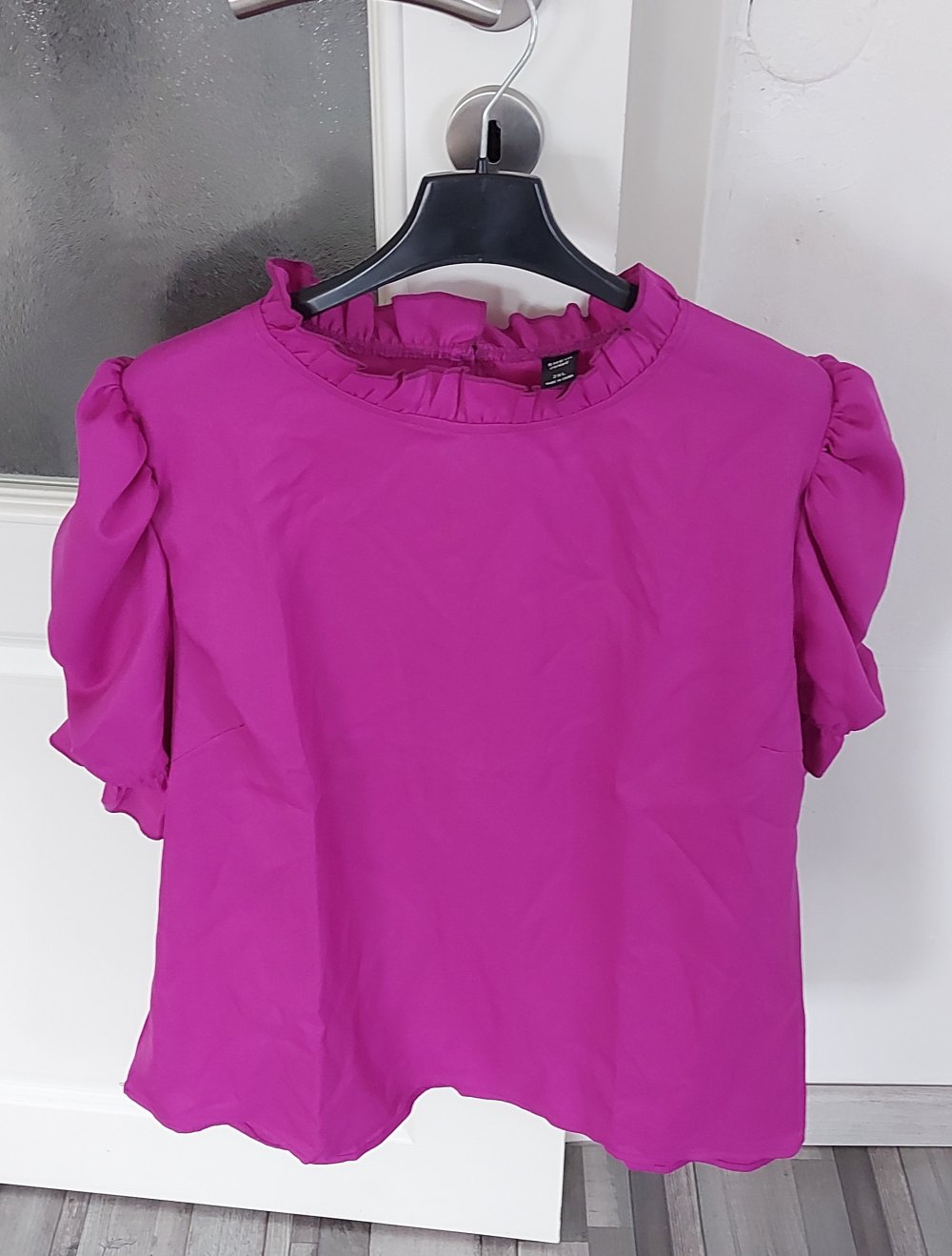 Damen Bluse Tunika mit puffärmel gr.L XL