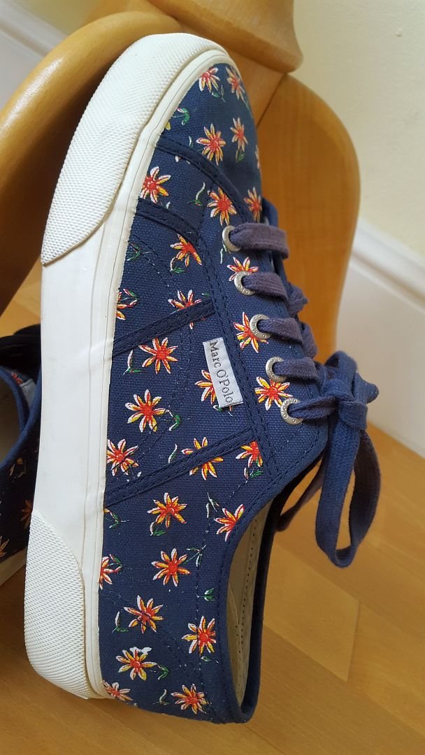 Schuhe Gr.41 Sneaker Marc O Polo Blumen Bunt